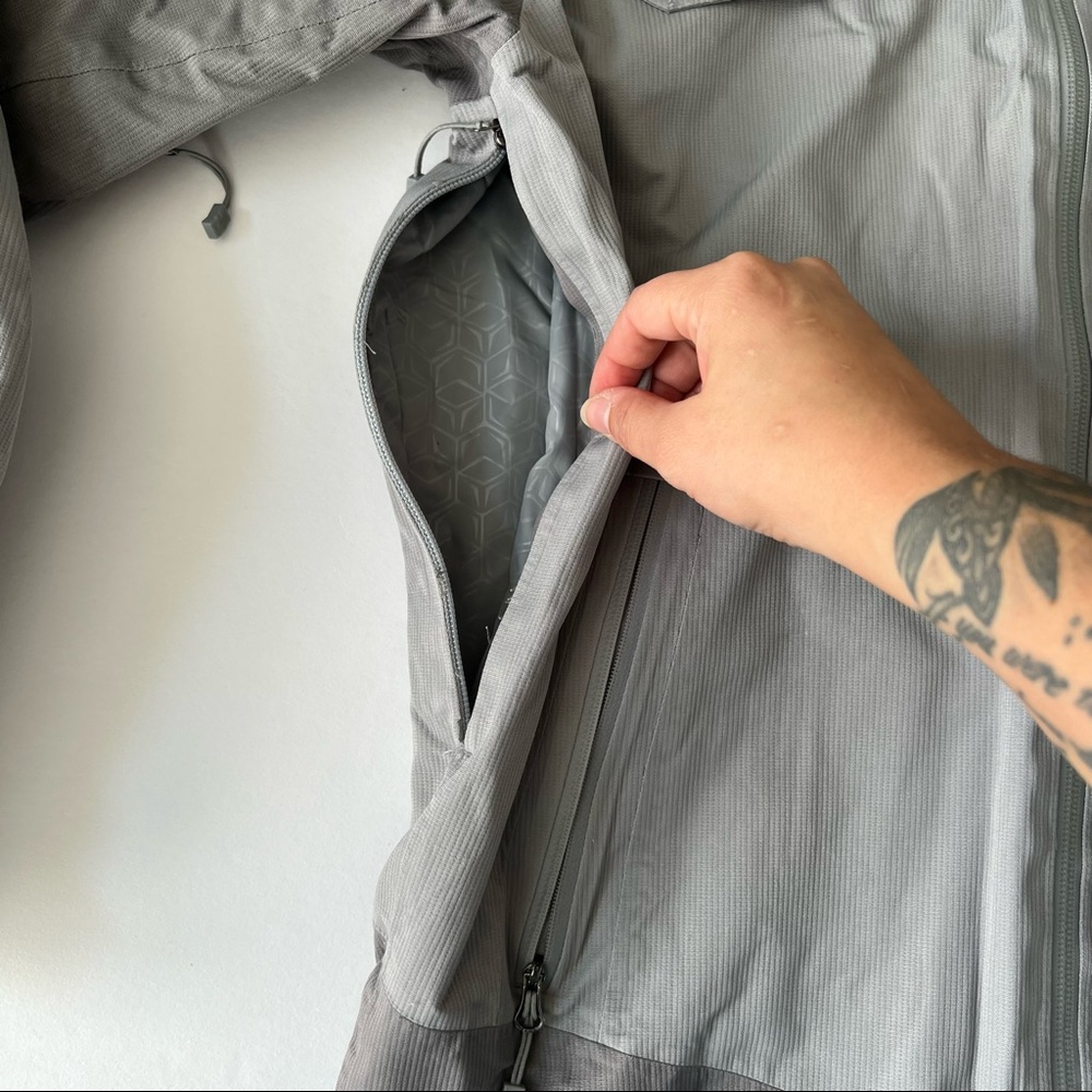 Rei Elements | 2 Toned Gray Shell Zipper Jacket - image 8